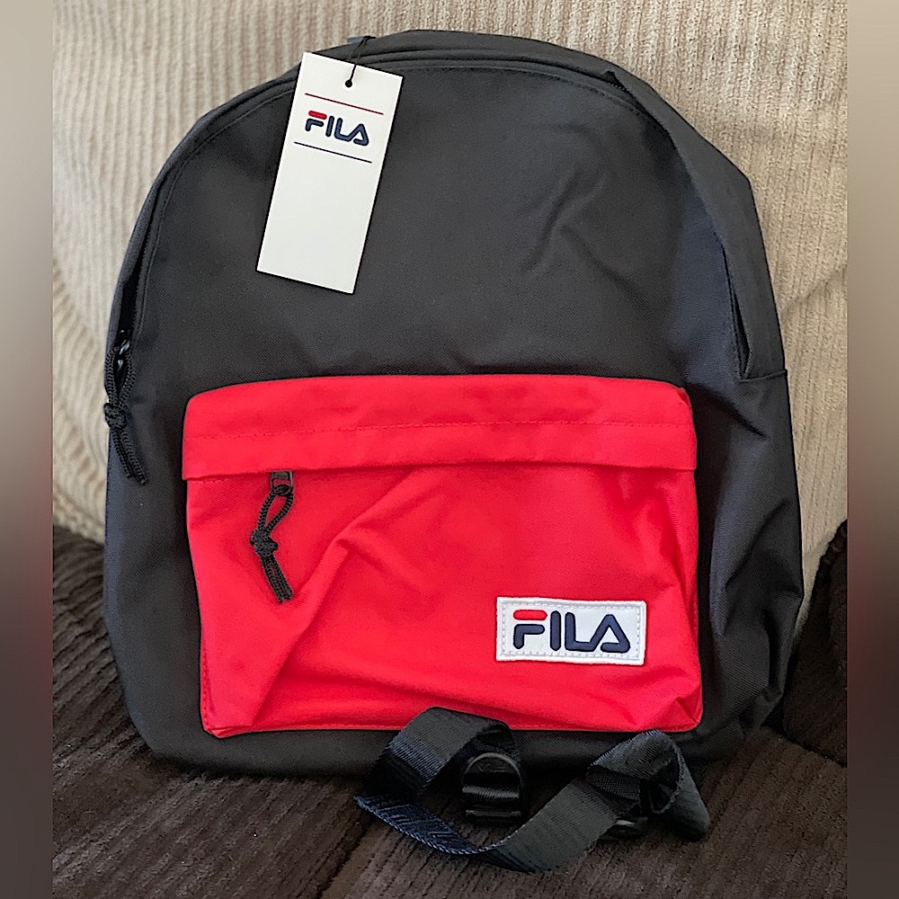 Mini Backpack — FILA, Black and Red - Picture 12 of 12